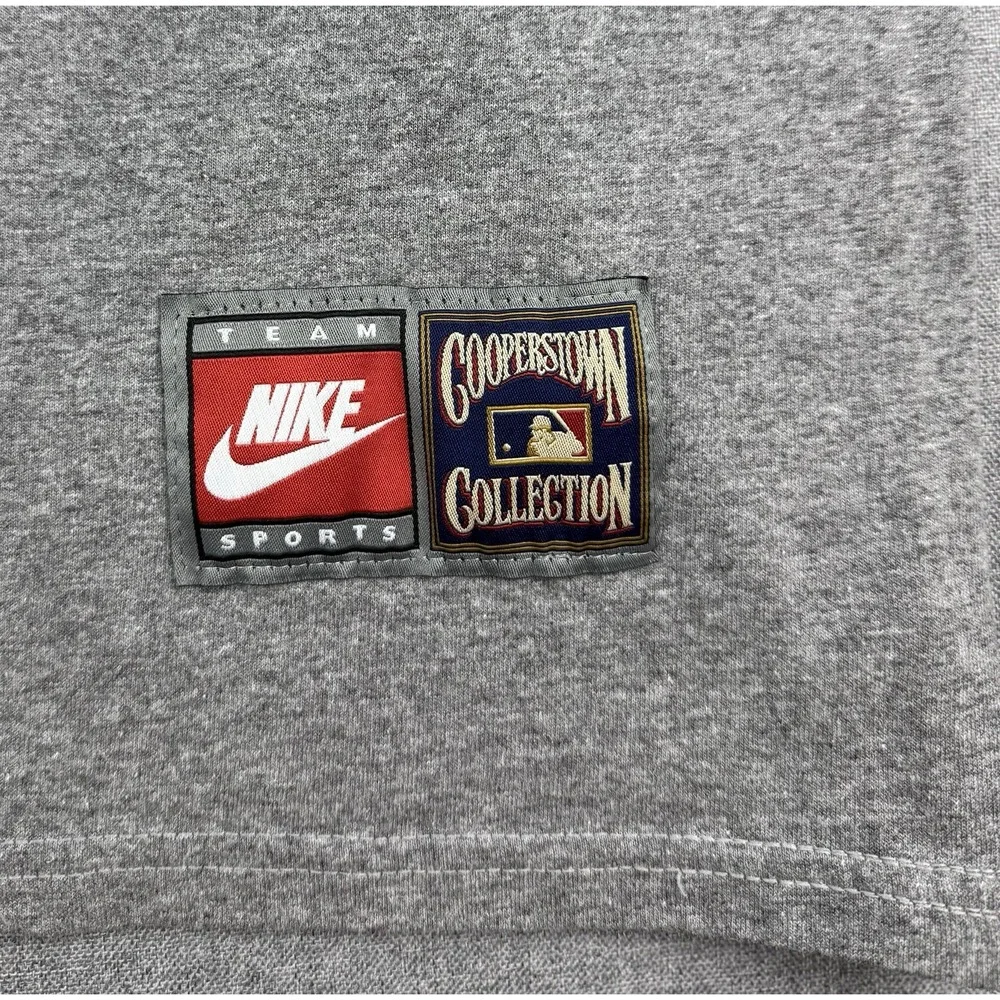 Vintage Nike Team Boston Red Sox Cooperstown Collection Shirt USA Mens L Gray